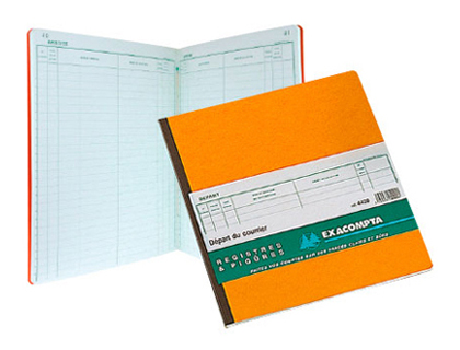 REGISTRE EXACOMPTA OBJETS MOBILIERS SPÉCIAL GARAGISTES 240X320MM 100 PAGES