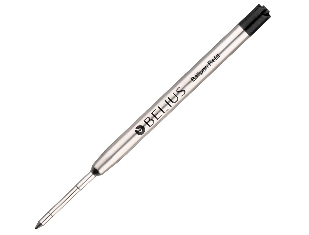 RECHARGE STYLO-BILLE BELIUS POINTE 0,8MM ENCRE COLORIS    NOIRE BOITE 3 UNITES