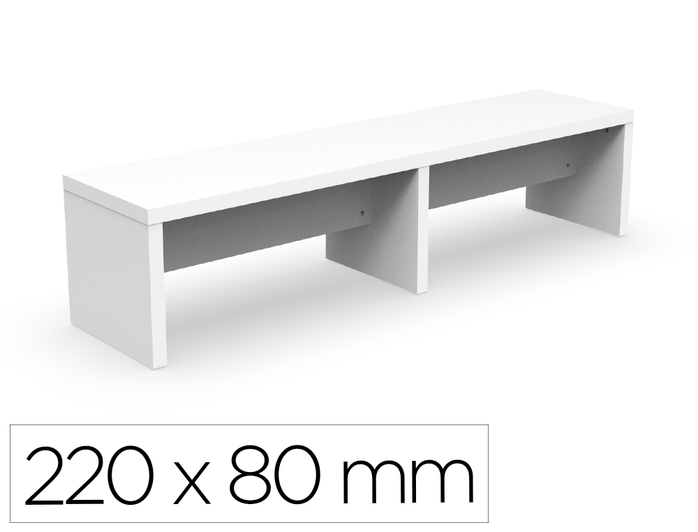 BANC EOL ELOISE L210CM POUR TABLE 220X80CM COLORIS BLANC  LOT 2 UNITES