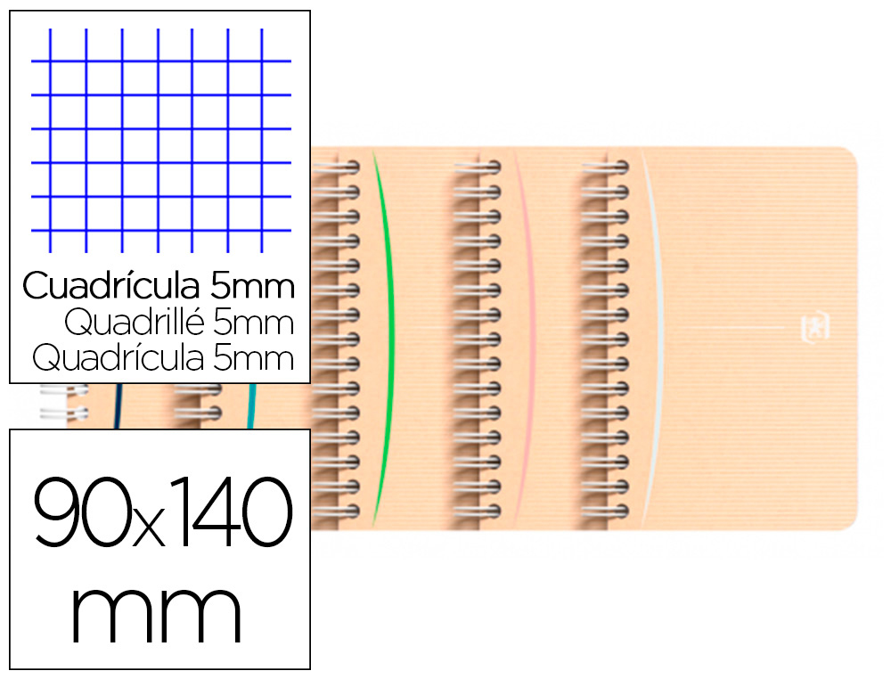 CARNET OXFORD TOUAREG INTEGRALE 90X140 180P 90G     Q5/5 RECYCLE