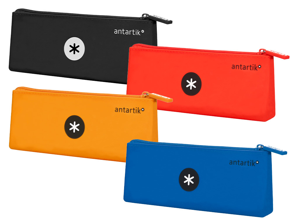 TROUSSE ANTARTIK TRIANGULAIRE 1 COMPARTIMENT SILICONE SOFT  TOUCH COLORIS INTENSES        ASSORTIS