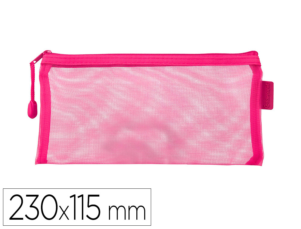 POCHETTE ZIP LIDERPAPEL MULTIUSAGE FORMAT TICKET      230X115MM FERMETURE ECLAIR    POLYESTER TRANSPIRABLE