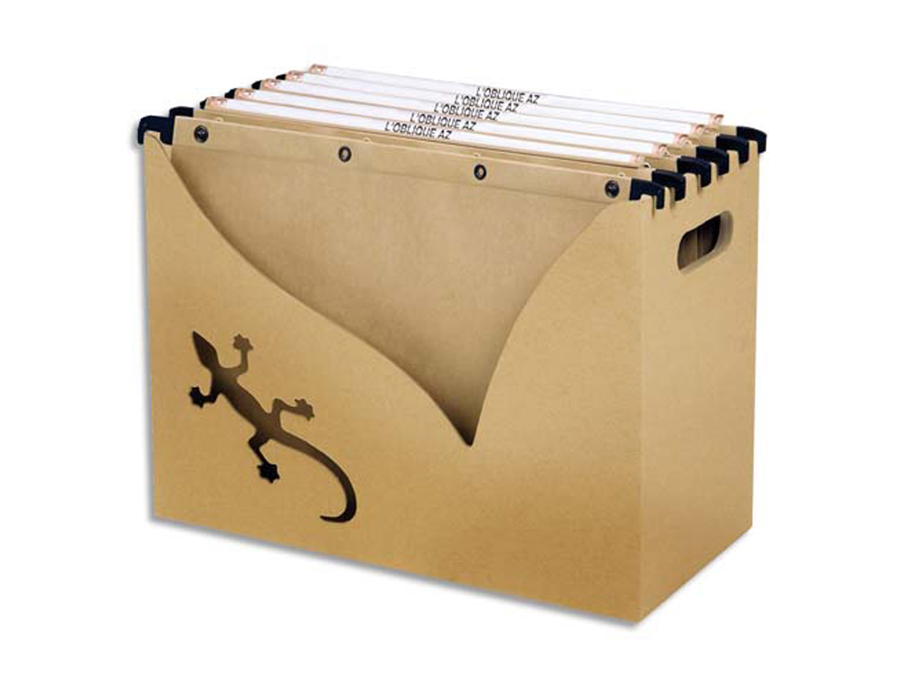 BAC DE RANGEMENT OXFORD A DOSSIERS SUSPENDUS 240G EN    KRAFT AVEC POIGNEES DE        TRANSPORT BOITE ET 5 DOSSIERS