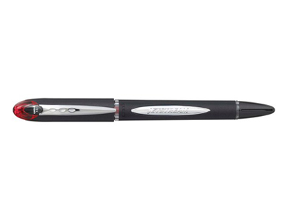 STYLO-BILLE UNIBALL RÉTRACTABLE JETSTREAM RT ÉCRITURE MOYENNE 0.8MM GRIP ANTIGLISSE INTÉGRAL ENCRE ULTRA FLUIDE ROUGE