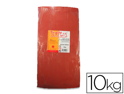 ARGILE AUTODURCISSANTE SOLARGIL DURCI'DUR COLORIS ROUGE PAIN 10KG