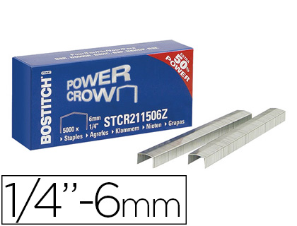 AGRAFE BOSTITCH STCR2115 6MM BOÎTE 5000 UNITÉS