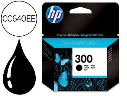 CARTOUCHE HP 300 JET D'ENCRE CC640EE COULEUR NOIR 200P