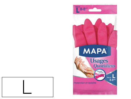 GANT MAPA USAGE QUOTIDIEN PROTECTION SOLIDITÉ DOUBLE COUCHE ENTRETIEN COURANT ANTIDÉRAPANT TAILLE L LOT 2 GANTS