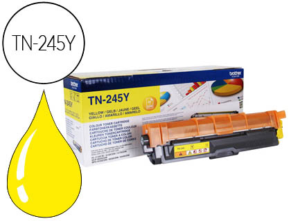 TONER LASER BROTHER TN245Y COULEUR JAUNE HAUTE CAPACITÉ 2200P