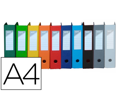 BOÎTE CLASSEMENT ELBA PAN COUPÉ PVC 320X240MM DOS 70MM TROU PRÉHENSION PORTE-ÉTIQUETTE SOUDÉ LIVRÉ PLAT COLORIS ASSORTIS