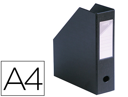 BOÎTE CLASSEMENT ELBA PAN COUPÉ PVC 320X240MM DOS 100MM TROU PRÉHENSION PORTE-ÉTIQUETTE SOUDÉ LIVRÉ PLAT COLORIS NOIR