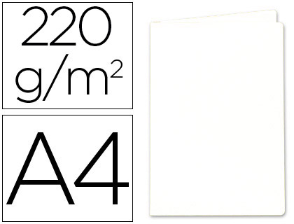 CHEMISE EXACOMPTA ROCK'S 240X320MM 210G COLORIS BLANC PACK 100 UNITÉS