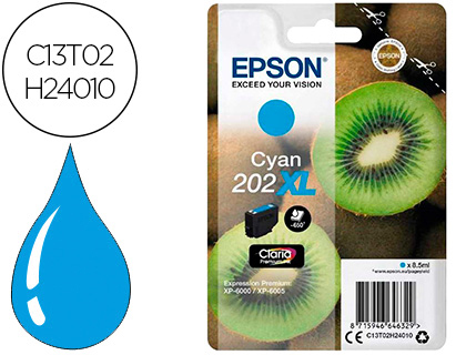 CARTOUCHE EPSON JET D'ENCRE 202 COULEUR CYAN 650P