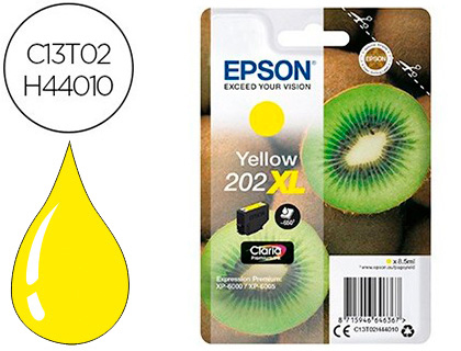 CARTOUCHE EPSON JET D'ENCRE 202 COULEUR JAUNE 650P
