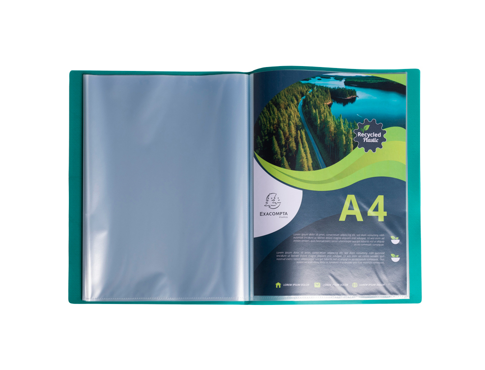 PORTE-VUES EXACOMPTA OPAK PP RECYCLE A4 100 VUES