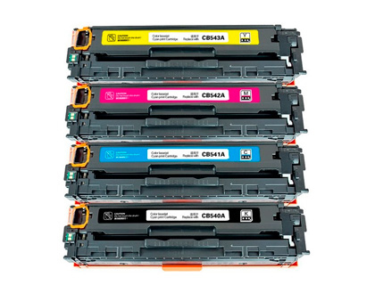 TONER CLOVER COMPATIBLE HP COLOR LASERJET CP1215/CP1515 COULEUR CYAN MAGENTA JAUNE NOIR MULTIPACK 4 UNITÉS
