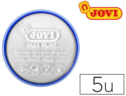 MAQUILLAGE JOVI FACE PAINT EN CRÈME DE 20ML COULEUR BLANC ÉTUI DE 5 GALETS