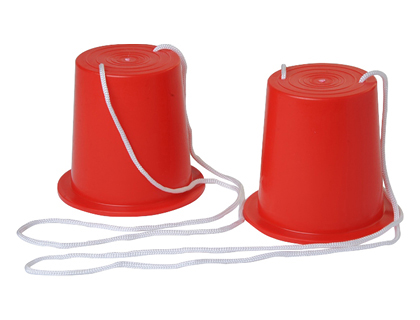 ECHASSE PLASTICO ROTOTECH 2 BASES CYLINDRIQUES AVEC FICELLES DIAMÈTRE 105MM HAUTEUR 140MM