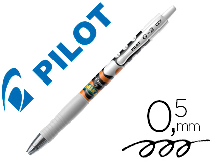 STYLO-BILLE PILOT G2 7 MIKA ÉDITION LIMITÉE OEUF ÉCRITURE MOYENNE ENCRE GEL RÉTRACTABLE CORPS TRANSLUCIDE NOIR