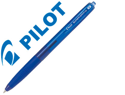 STYLO-BILLE PILOT SUPER GRIP G RÉTRACTABLE POINTE FINE COLORIS BLEU