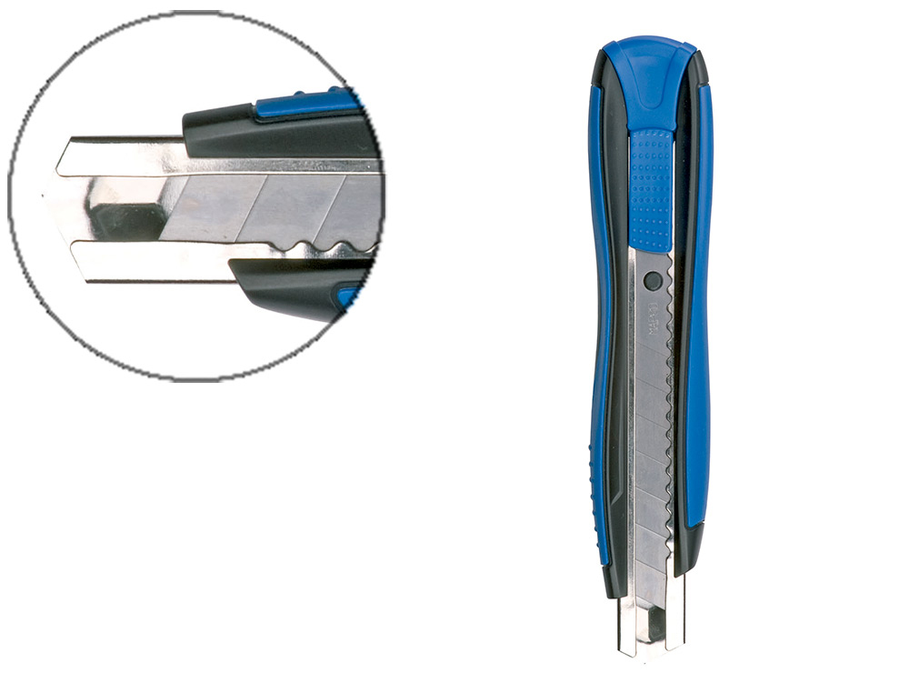 CUTTER MAPED ZENOA SENSITIV PLASTIQUE LAME MÉTAL 18MM SYSTÈME DE VERROUILLAGE AUTOMATIQUE