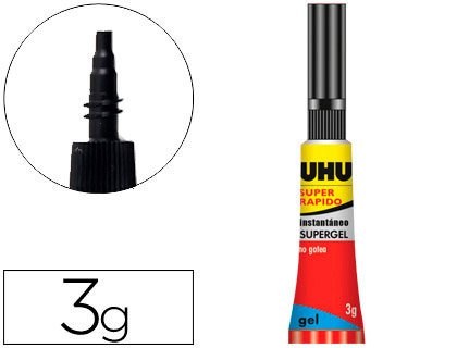 COLLE RAPIDE UHU POWER GLUE LIQUIDE CONTROL DÉBIT TUBE 3G