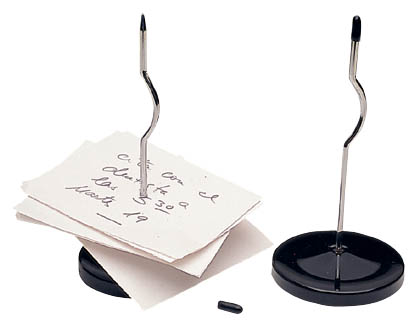 PIQUE-NOTES SOCLE ÉPINGLE MÉTAL TRÉPIED TIGE 110MM