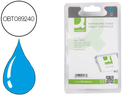 CARTOUCHE Q-CONNECT JET D'ENCRE COMPATIBLE IMPRIMANTES EPSON T0892 COULEUR CYAN