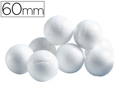 BOULE CELLULOSE UNIVERS DE PIWI DIAMÈTRE 60MM COLORIS BLANC SACHET 20 UNITÉS