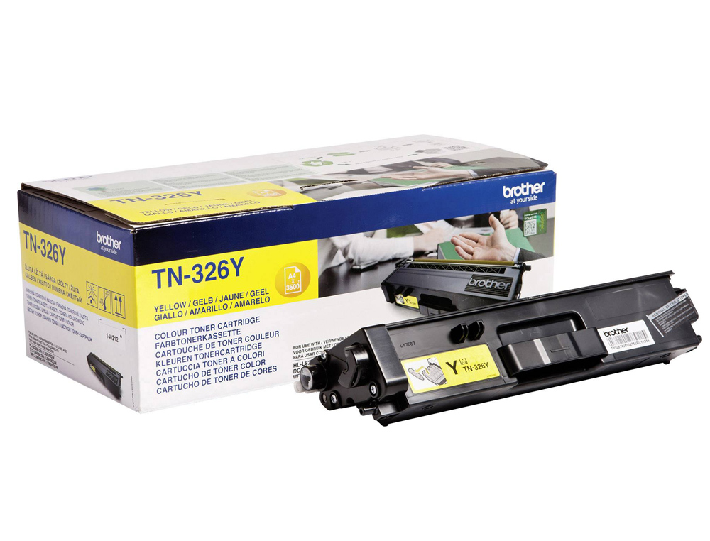 TONER LASER BROTHER TN326Y COULEUR JAUNE 3500P