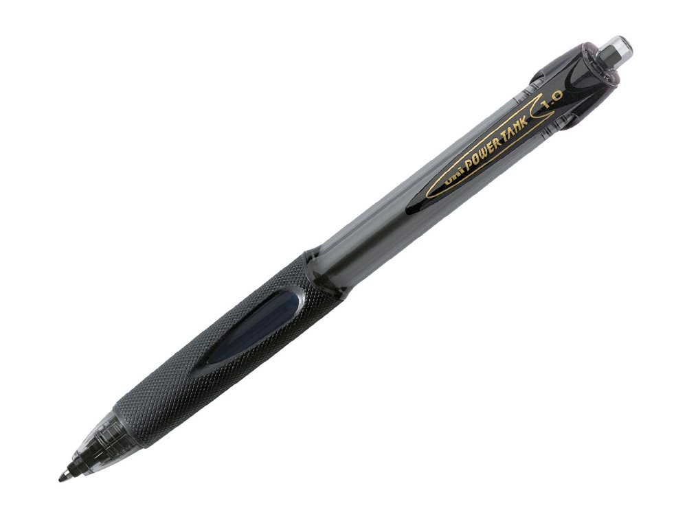 STYLO-BILLE UNIBALL POWERTANK RTRACTABLE CRITURE MOYENNE ENCRE COLORIS NOIR