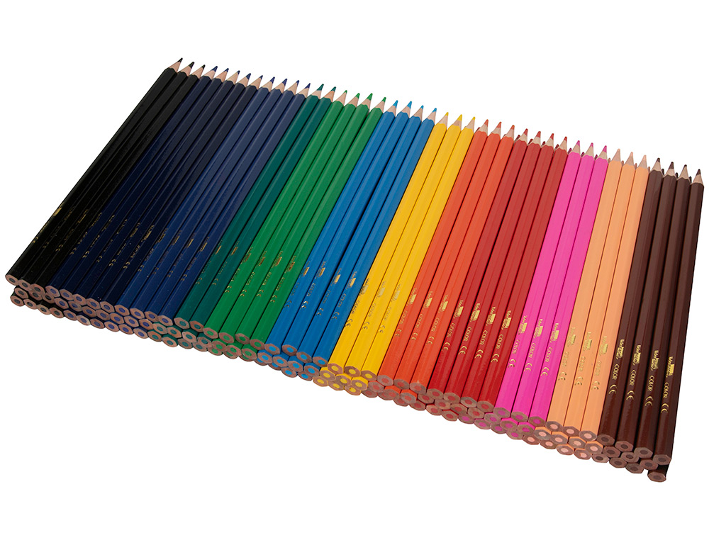 CRAYON COULEUR LIDERPAPEL MINE EXTRA-RSISTANTE 174.5MM CRITURE DOUCE 12 COLORIS INTENSES SCHOOL PACK 144 UNITS