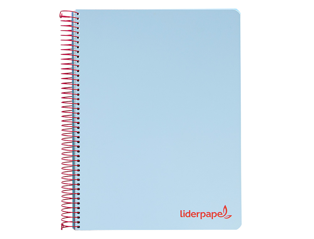 CAHIER SPIRALE LIDERPAPEL A4 MICRO WONDER 240 PAGES 90G    5X5MM 4 TROUS 5 BANDES        COULEURS BLEU CIEL