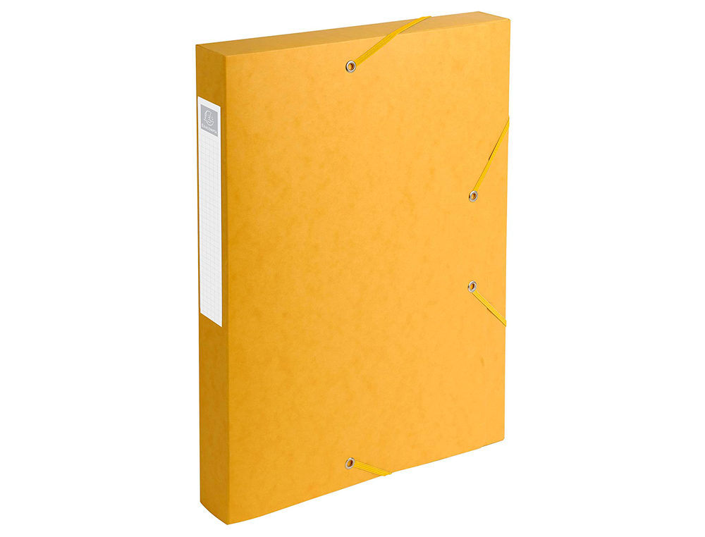 BOTE CLASSEMENT EXACOMPTA NATURE FUTURE CARTE LUSTRE 7/10E A4+ 240X320MM DOS 40MM 600G COLORIS JAUNE