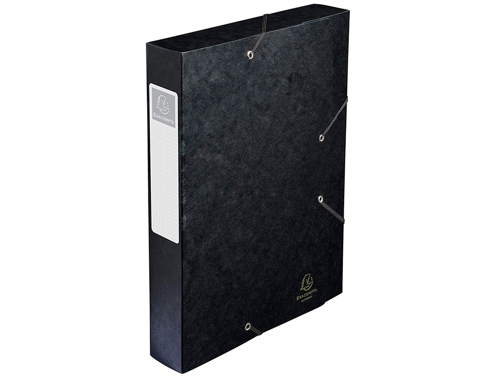 BOTE CLASSEMENT EXACOMPTA NATURE FUTURE CARTE LUSTRE 7/10E A4+ 240X320MM DOS 60MM 600G COLORIS NOIR