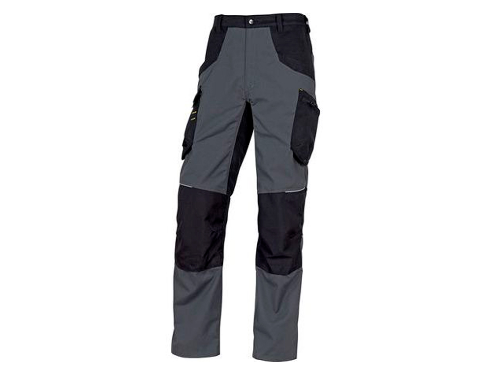 PANTALON TRAVAIL DELTAPLUS MACH SPIRIT COTON POLYESTER 270G/M2 8 POCHES COLORIS GRIS/NOIR TAILLE 3XL