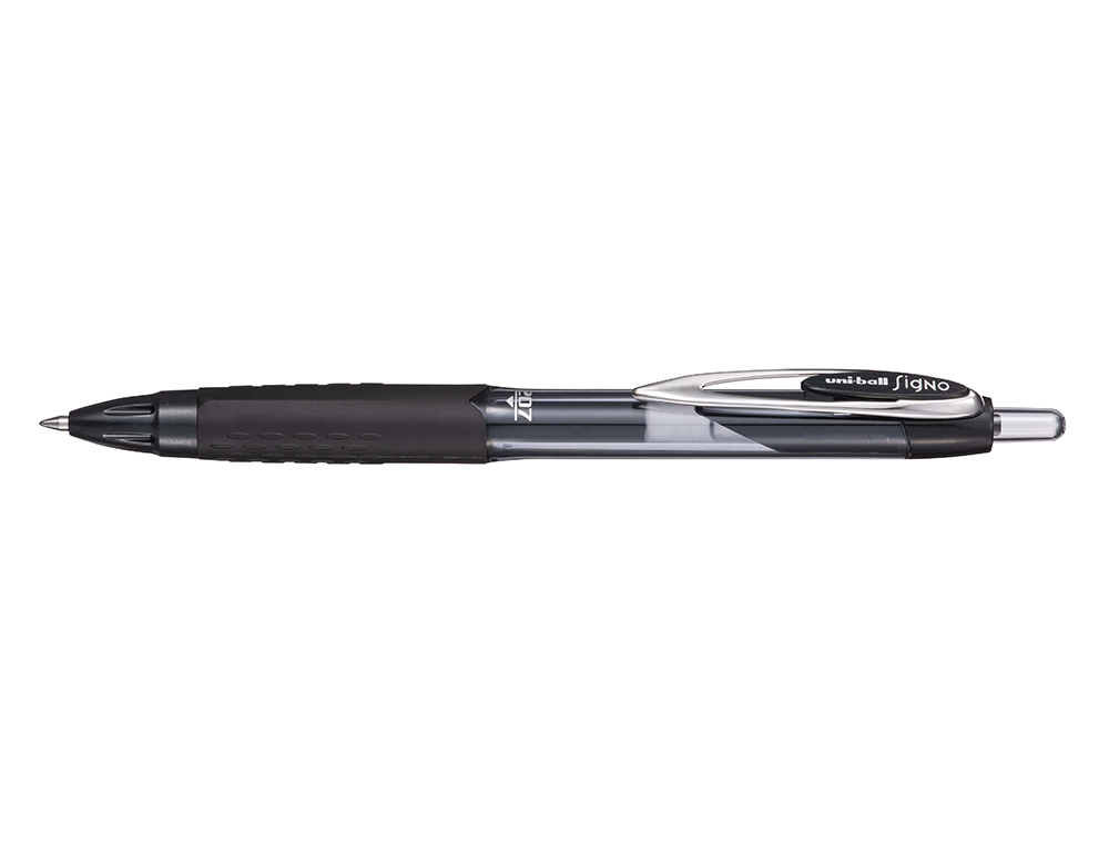 STYLO-BILLE UNIBALL SIGNO 207 CRITURE MOYENNE 0.5MM RTRACTABLE ENCRE GEL DOUBLE BILLE SCHAGE IMMDIAT COLORIS NOIR