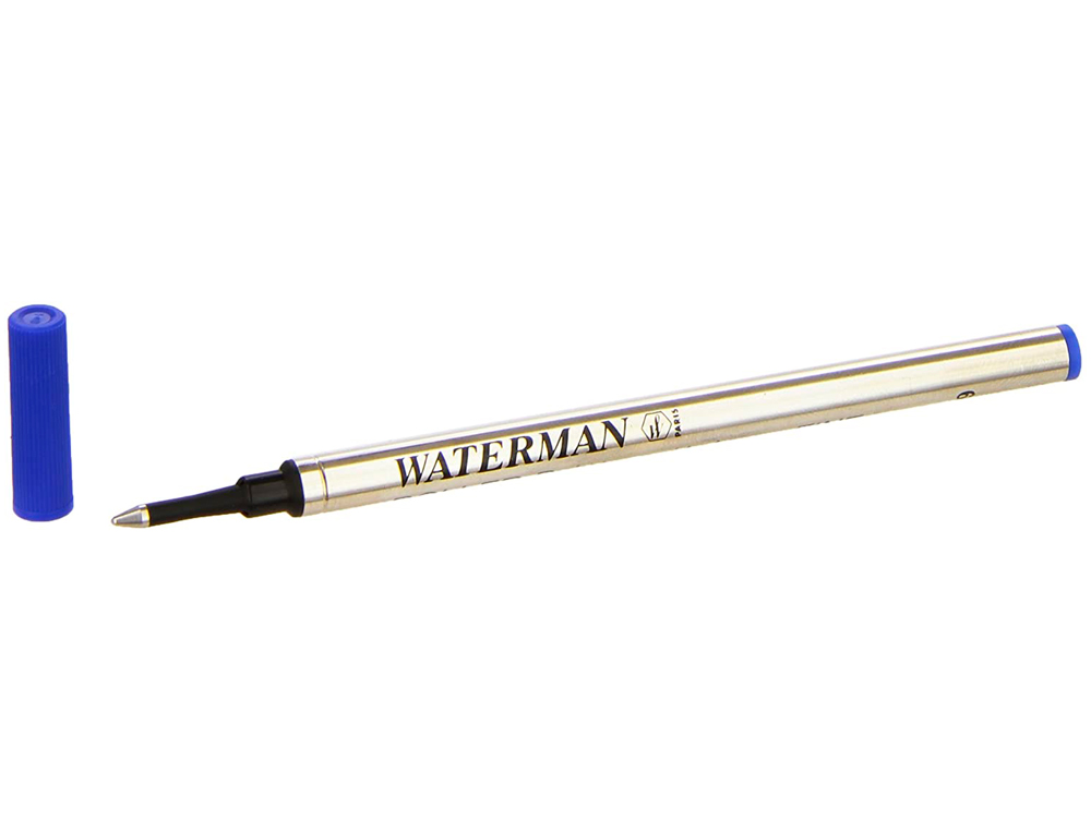 RECHARGE WATERMAN ROLLER LARGEUR FINE COLORIS BLEU