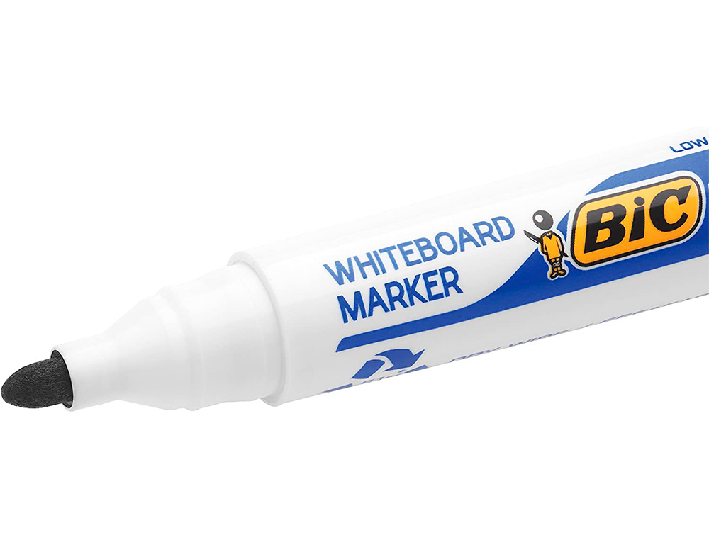 MARQUEUR BIC VELLEDA 1701 EFFAABLE POINTE OGIVE TRAC 1-5MM ENCRE BASE ALCOOL INODORE CORPS PLASTIQUE NOIR