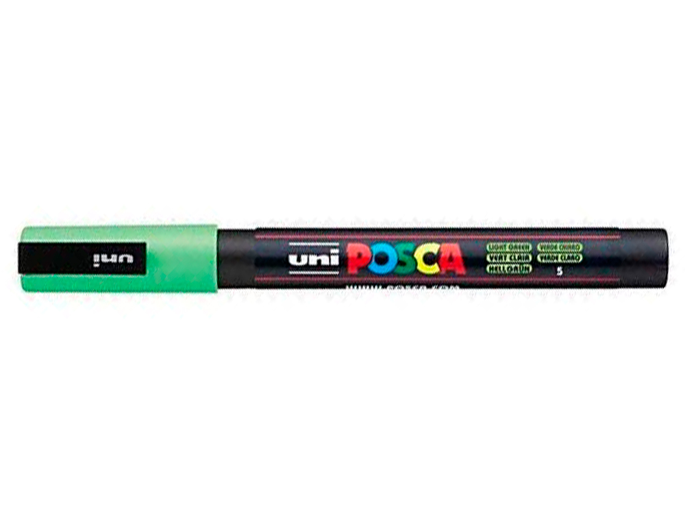 MARQUEUR POSCA PC3M GOUACHE ENCRE INODORE TOUTES SURFACES POINTE FINE CONIQUE COULEUR OPAQUE COUVRANTE VERT CLAIR