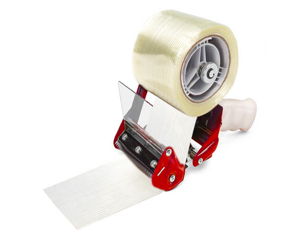 RUBAN ADHESIF ARME Q-CONNECT IMPERMEABLE FILS POLYESTER    POUR RENFORCER EMBALLAGES     PRODUITS TRES LOURDS 50MMX50M