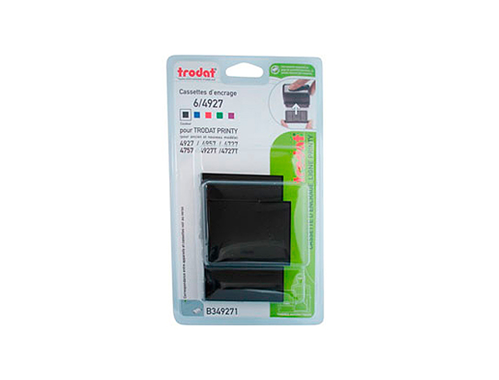 RECHARGE TAMPON TRODAT 4727/4927/4957/4927T NOIR BLISTER 3 UNITÉS