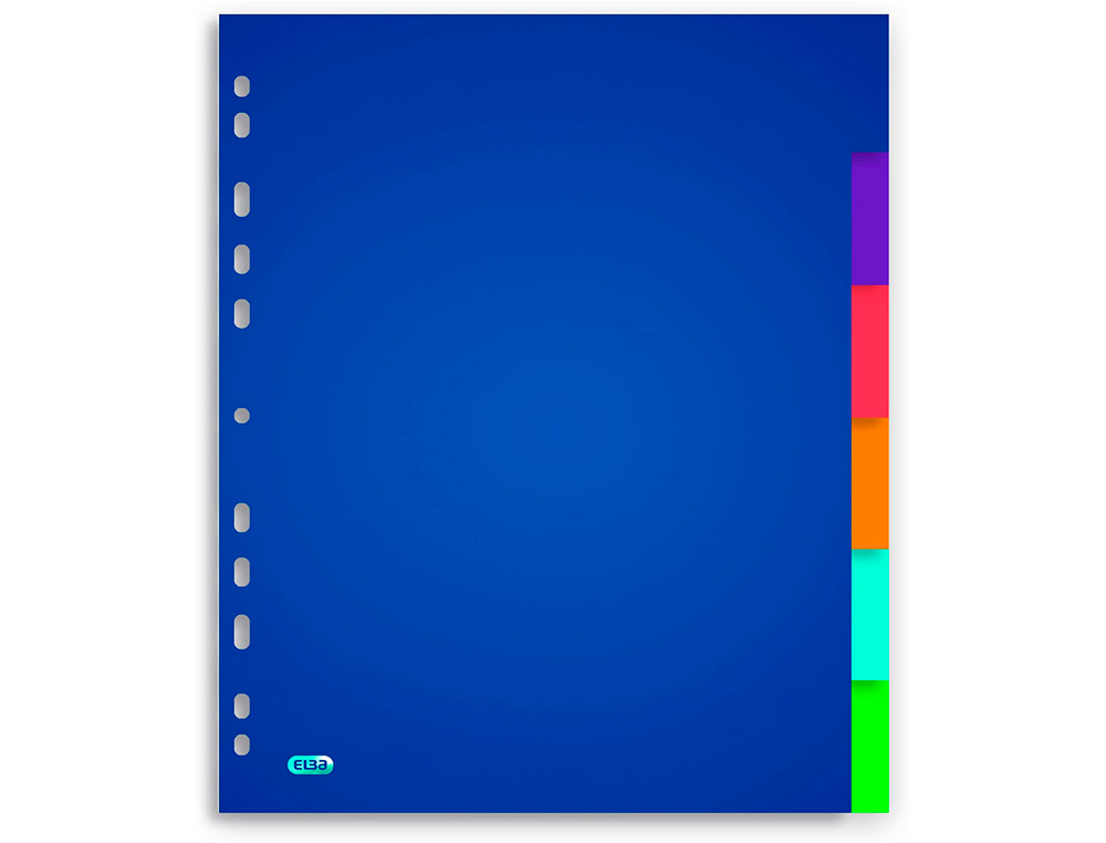INTERCALAIRE OXFORD POLYPROPYLÈNE COLOR LIFE 6 POSITIONS A4+ 212X310MM RÉUTILISABLE PERFORATION INDÉCHIRABLE TRANSLUCIDE