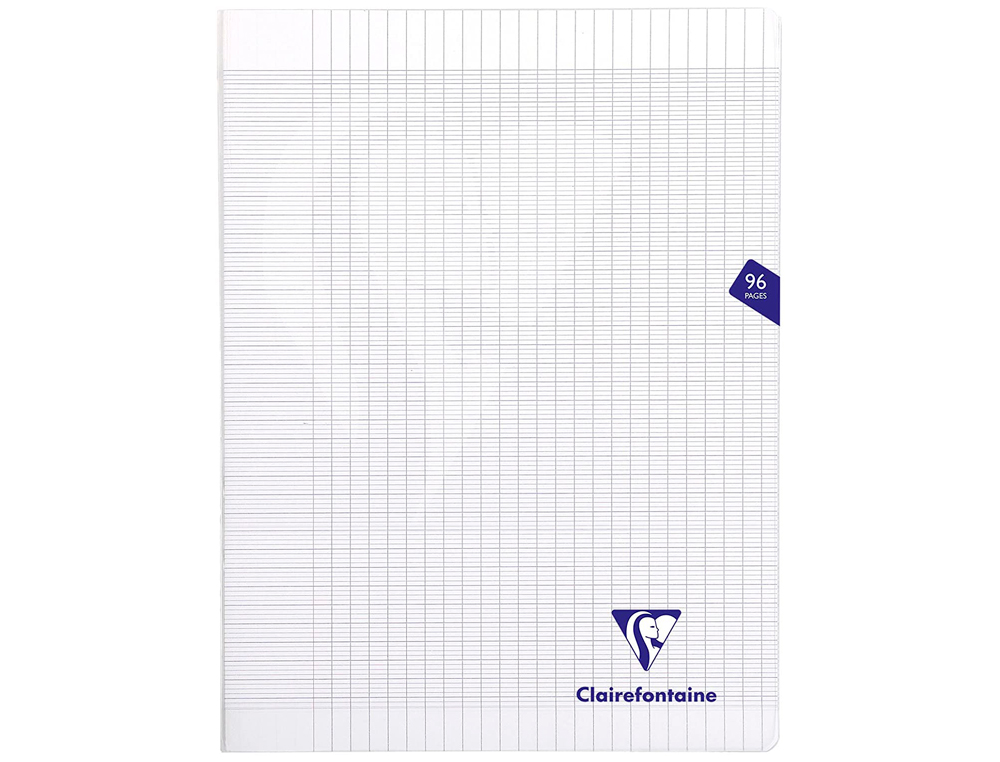 CAHIER PIQUÉ CLAIREFONTAINE MIMESYS COUVERTURE POLYPROPYLÈNE A4+ 24X32CM 96 PAGES 90G RÉGLURE SÉYÈS INCOLORE
