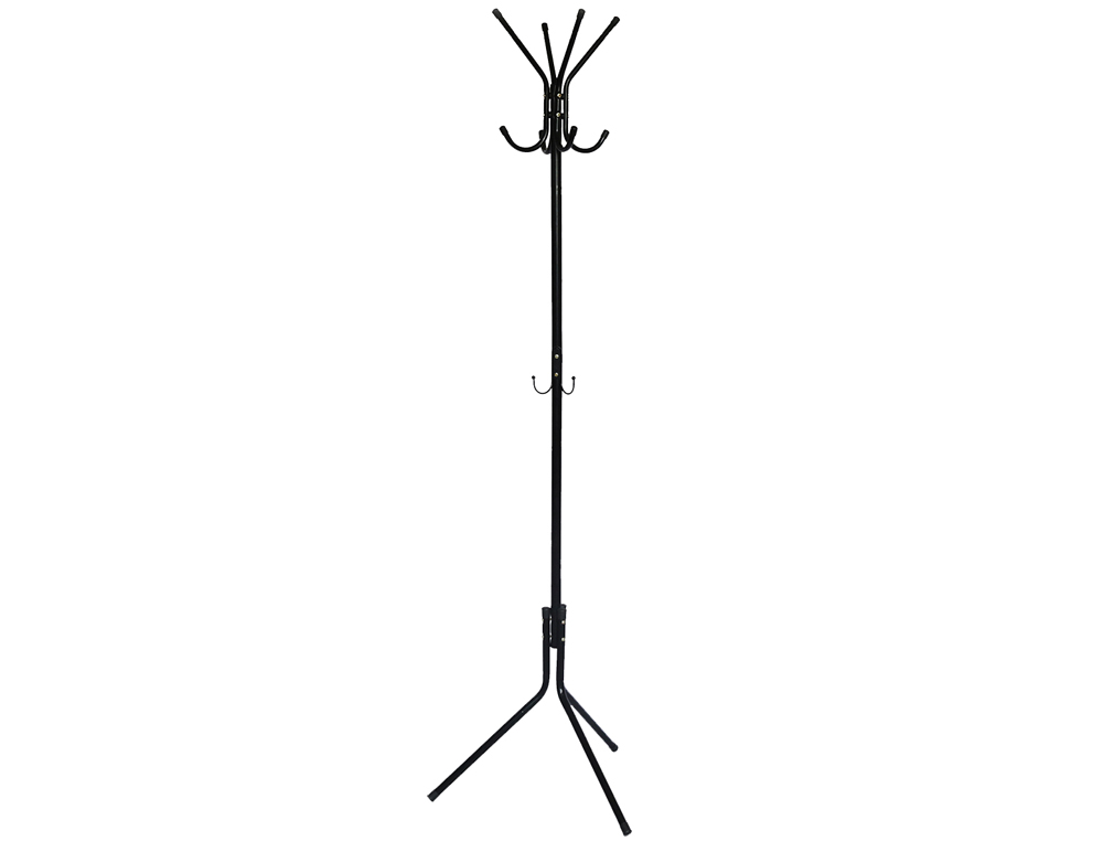 PORTE-MANTEAUX Q-CONNECT MTALLIQUE 8 PATRES HAUTEUR 173CM COLORIS NOIR