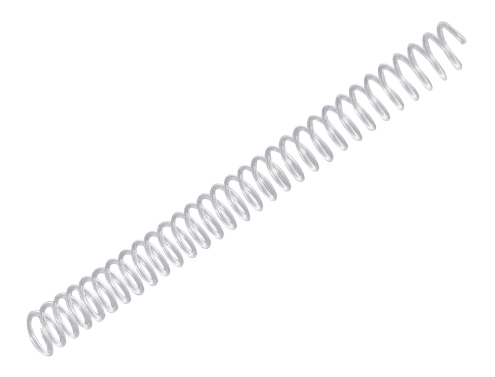 SPIRALE Q-CONNECT PLASTIQUE TRANSPARENT RELIEUR PAS 32 5:1 60F CALIBRE 1.8MM DIAMTRE 10MM BOTE 100 UNITS