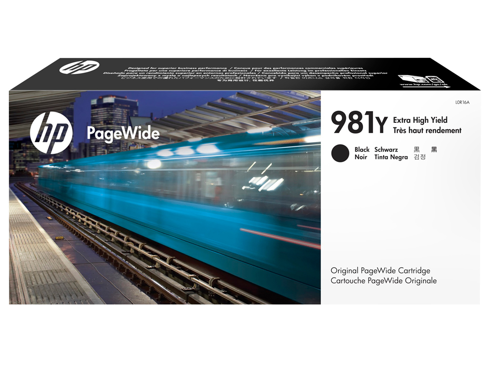 CARTOUCHE HP 981Y JET D'ENCRE L0R16A PAGEWIDE COULEUR NOIR 20000P