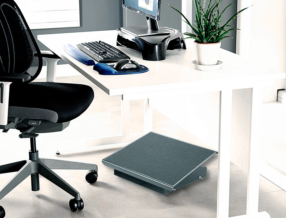 REPOSE-PIEDS MÉTALLIQUE Q-CONNECT AJUSTABLE 415X326X103MM