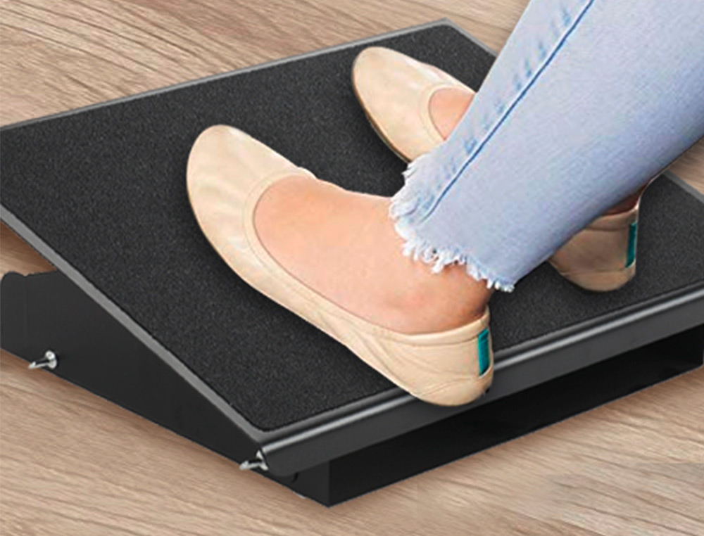 REPOSE-PIEDS MÉTALLIQUE Q-CONNECT AJUSTABLE 415X326X103MM