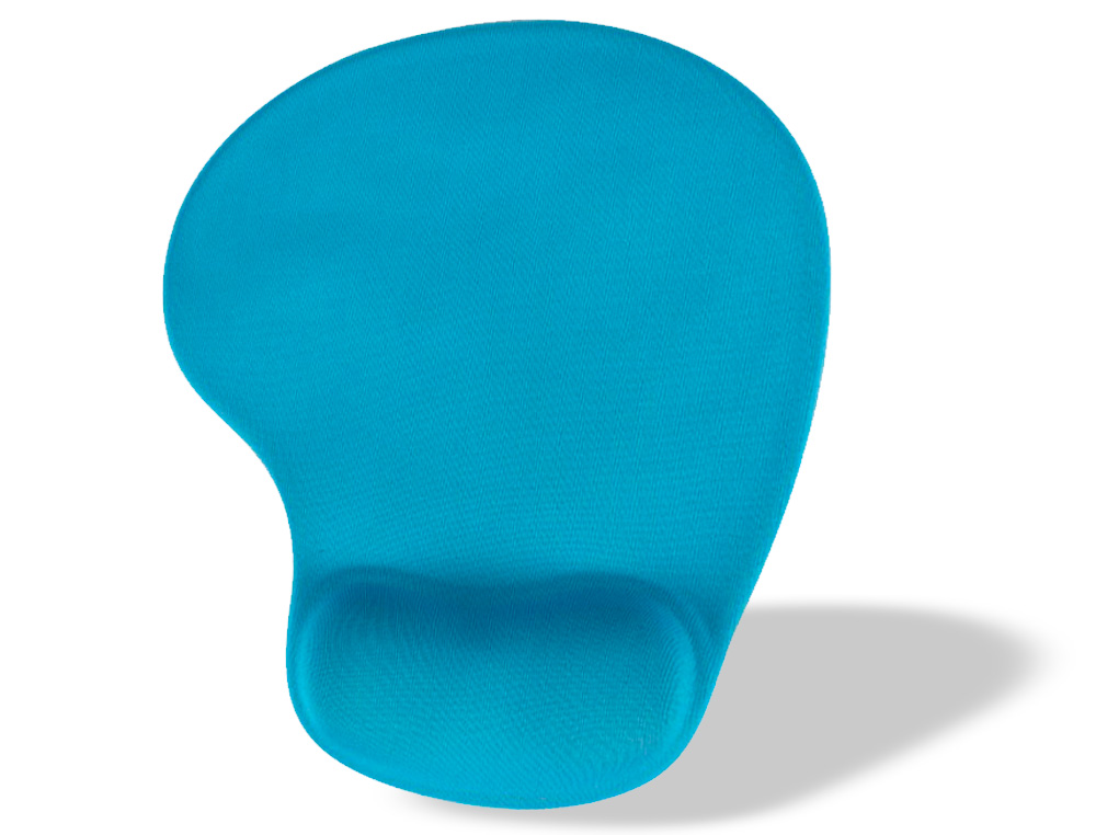 TAPIS SOURIS Q-CONNECT REPOSE-POIGNET MOUSSE         AUGMENTE CONFORT FACILEMENT   NETTOYABLE COLORIS TURQUOISE